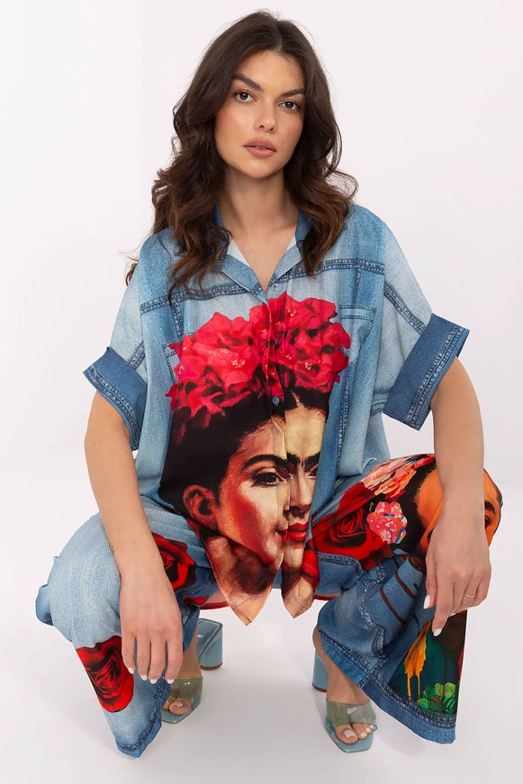  Chemise manche courte model 210032 Italy Moda 